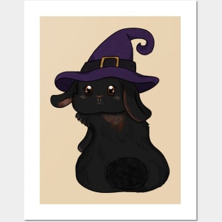 Black Rabbit Witch _ Bunniesmee Posters and Art